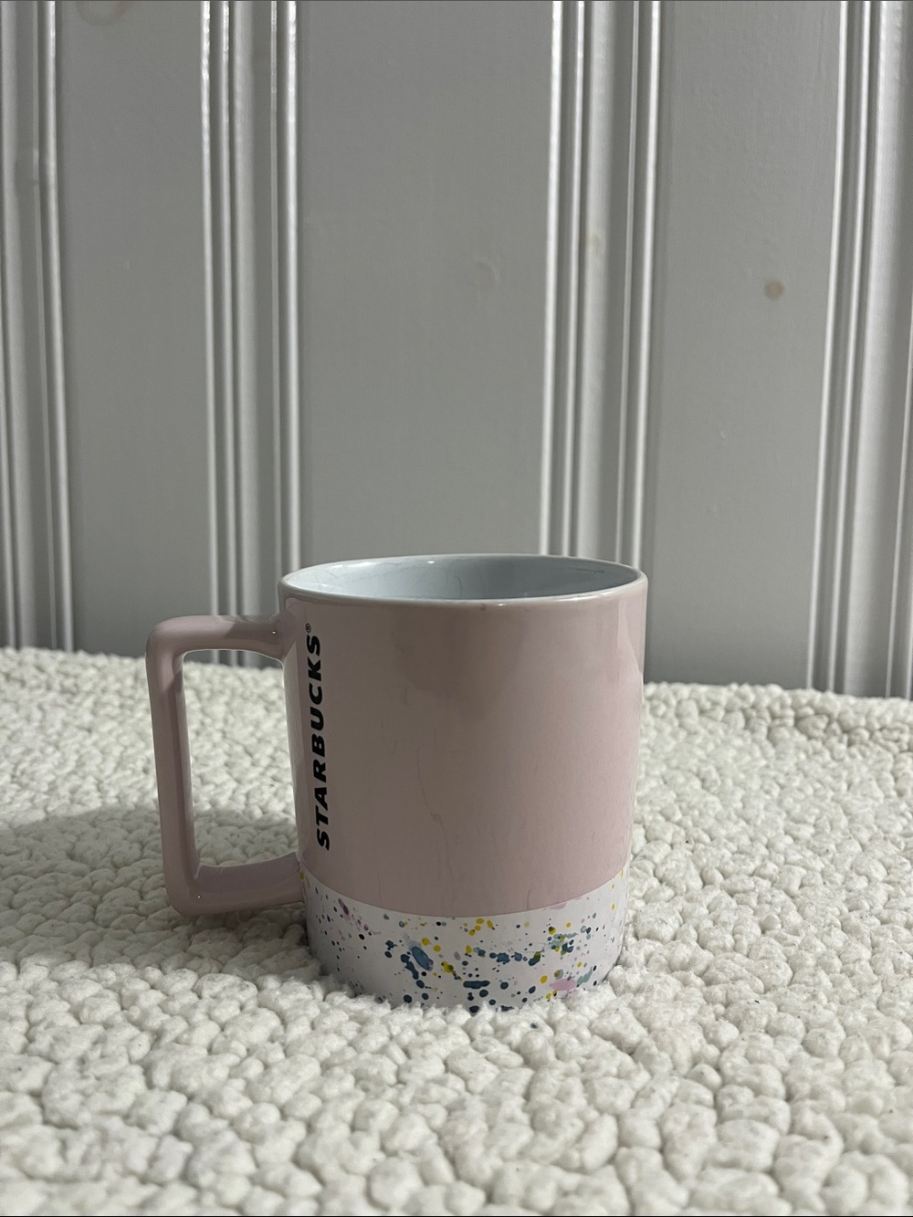 Starbucks Blush Pink Ceramic Mug with Speckled Base